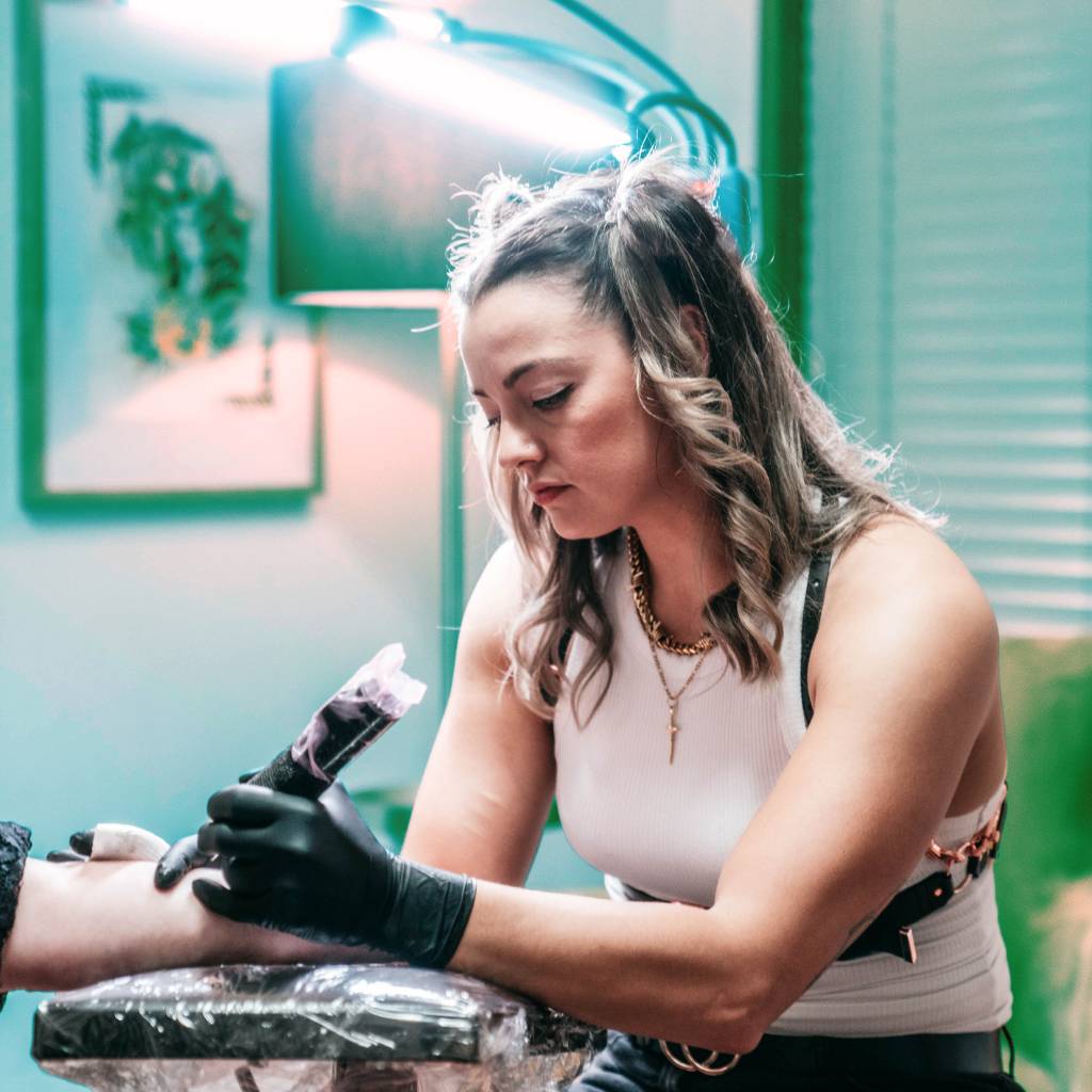 Tamara Caspersz Tattoo Session In Progress