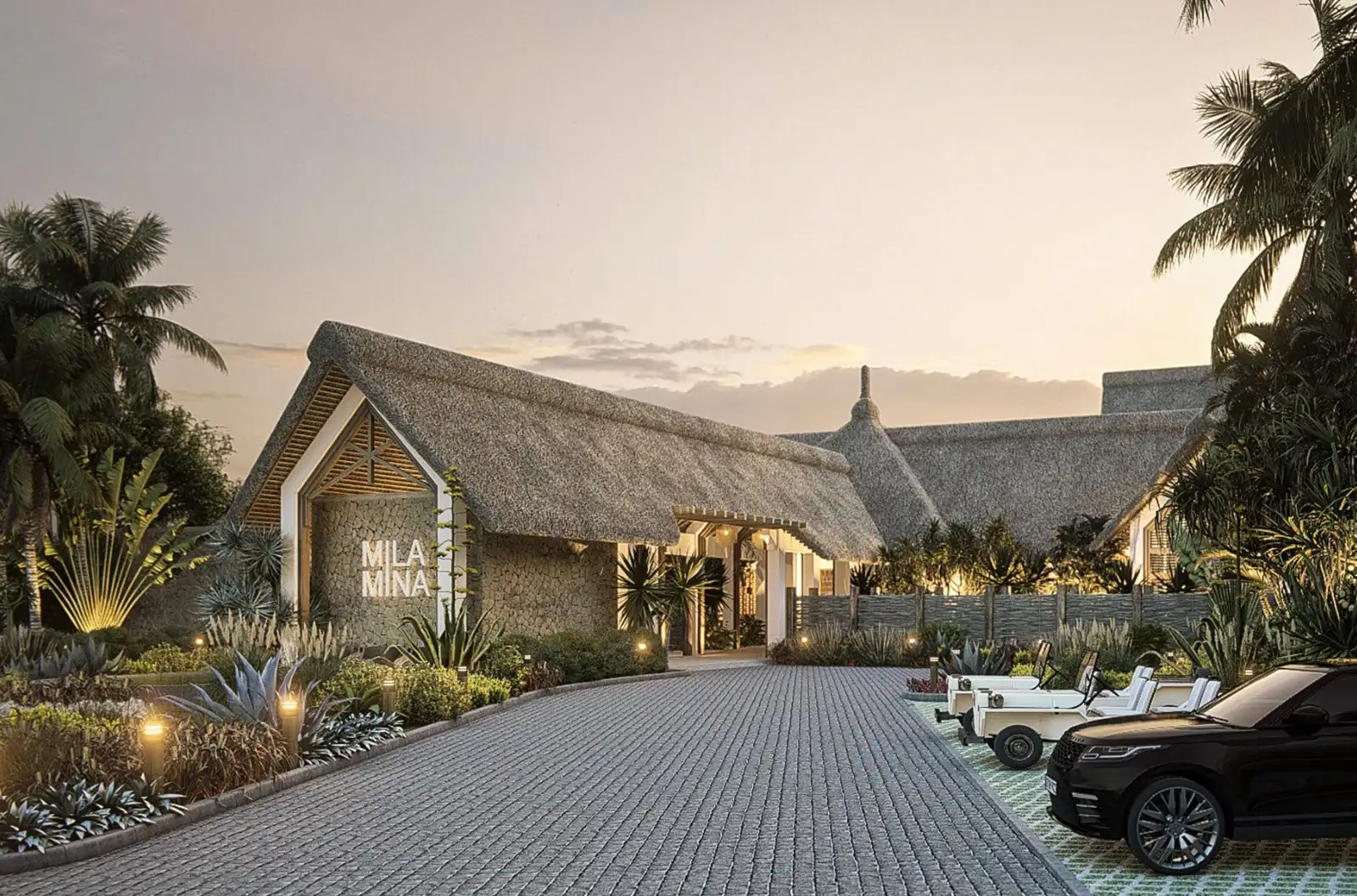 Mila Mina hotel interior, hospitality design in Madagascar by Design Partnership