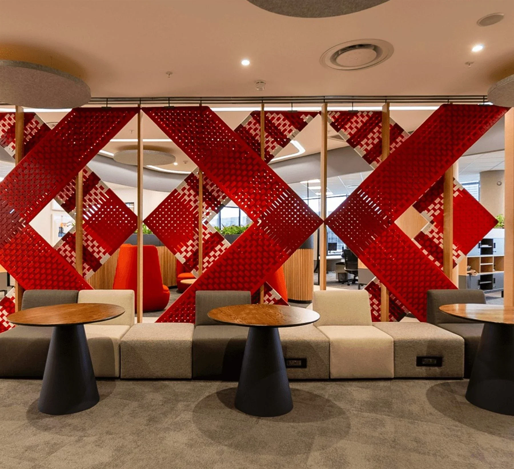 Mitsubishi headquarters office interior, workplace design in Sandton by Design Partnership