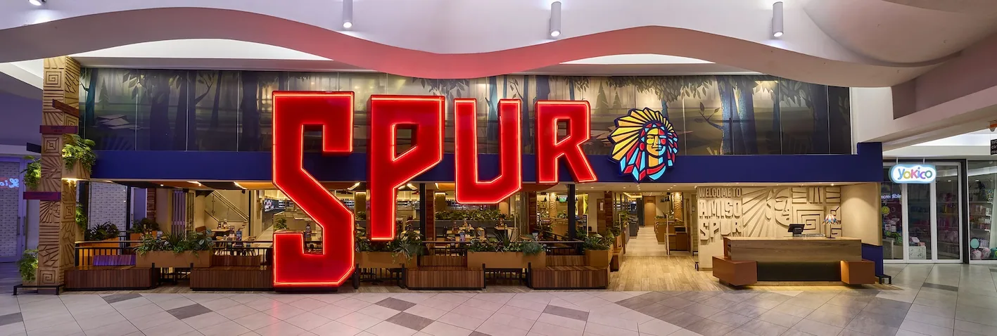 Spur - Vaal Mall interior designed by Design Partnership.