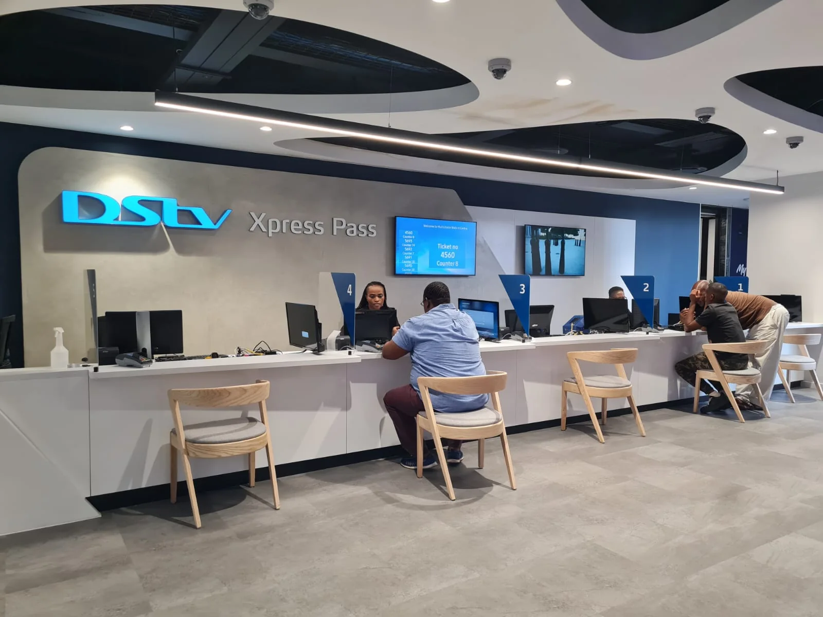 DSTV - Walk in Centre interior designed by Design Partnership.