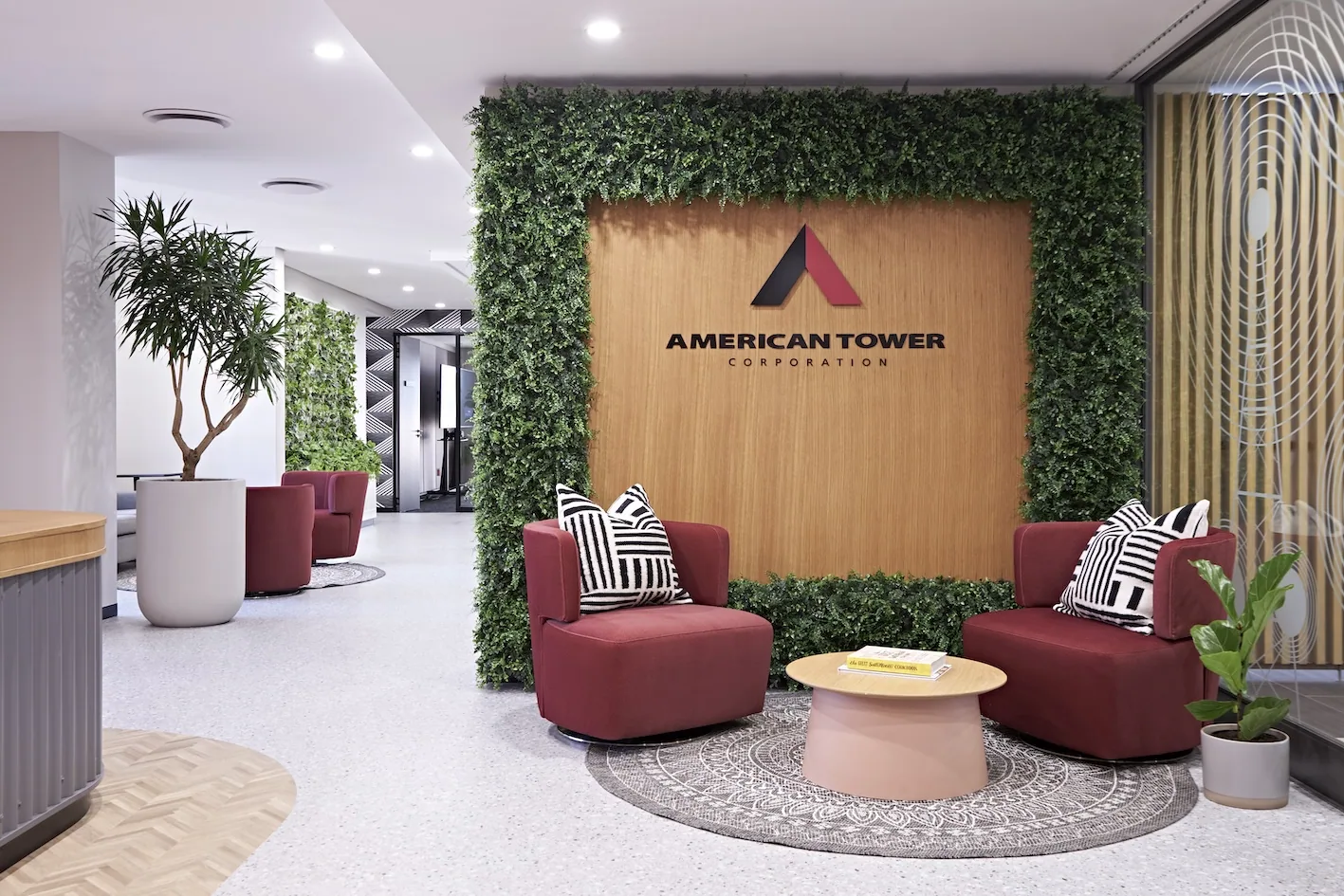 American Tower Corporation interior designed by Design Partnership.
