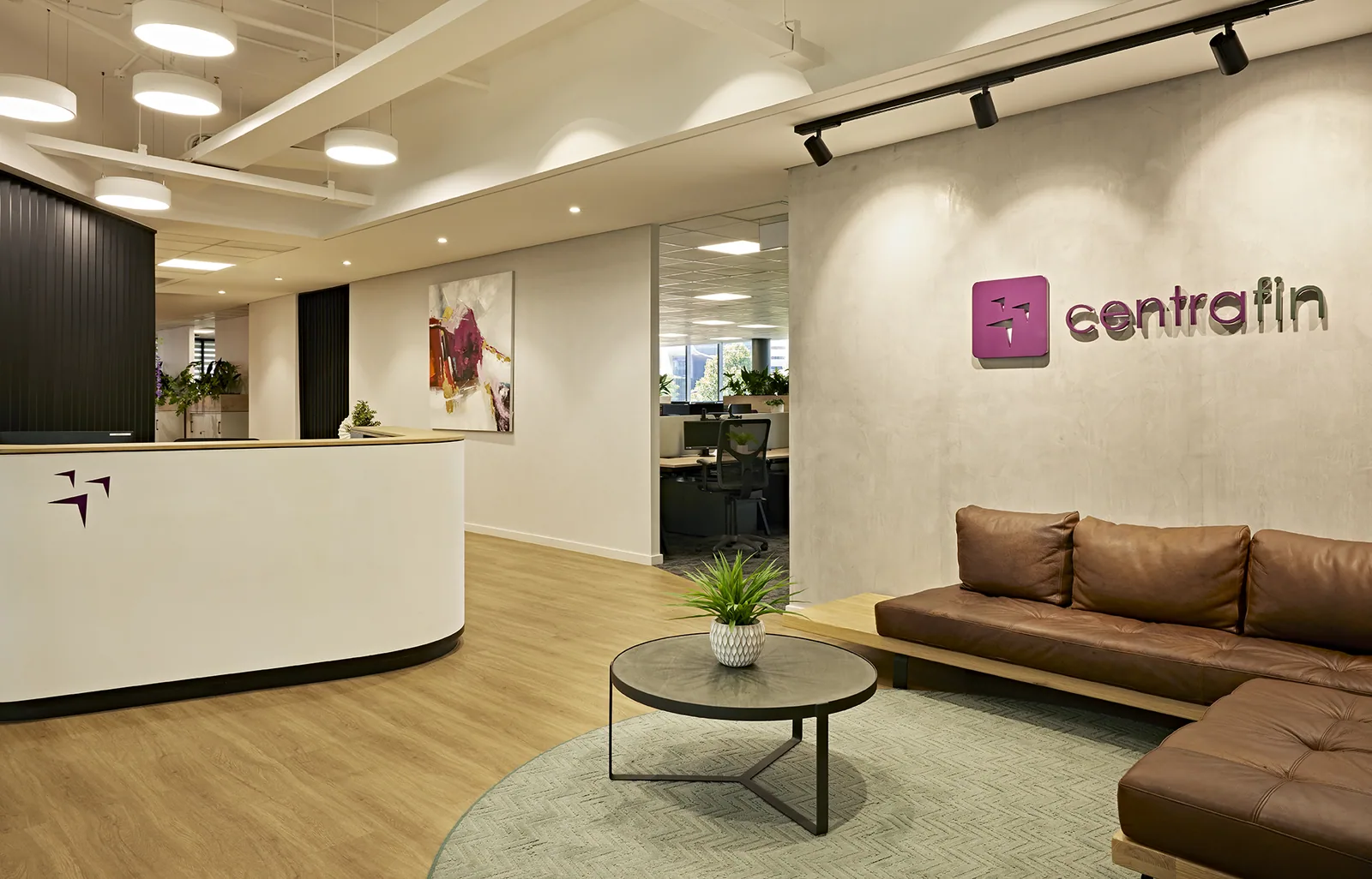 Centrafin interior designed by Design Partnership.