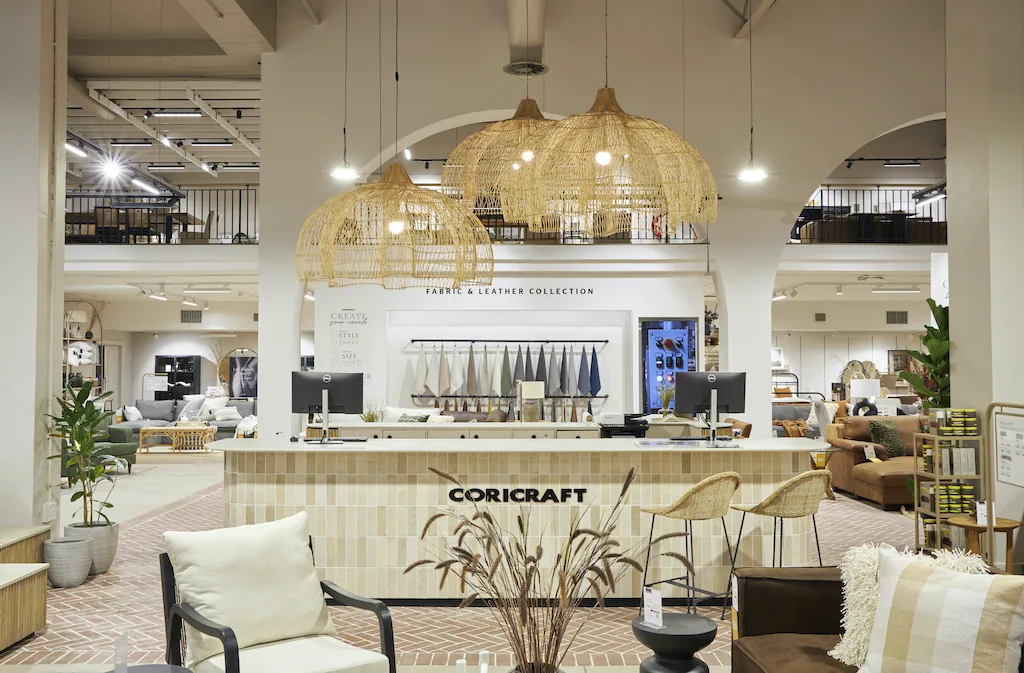 Coricraft - Design Quarter interior designed by Design Partnership.