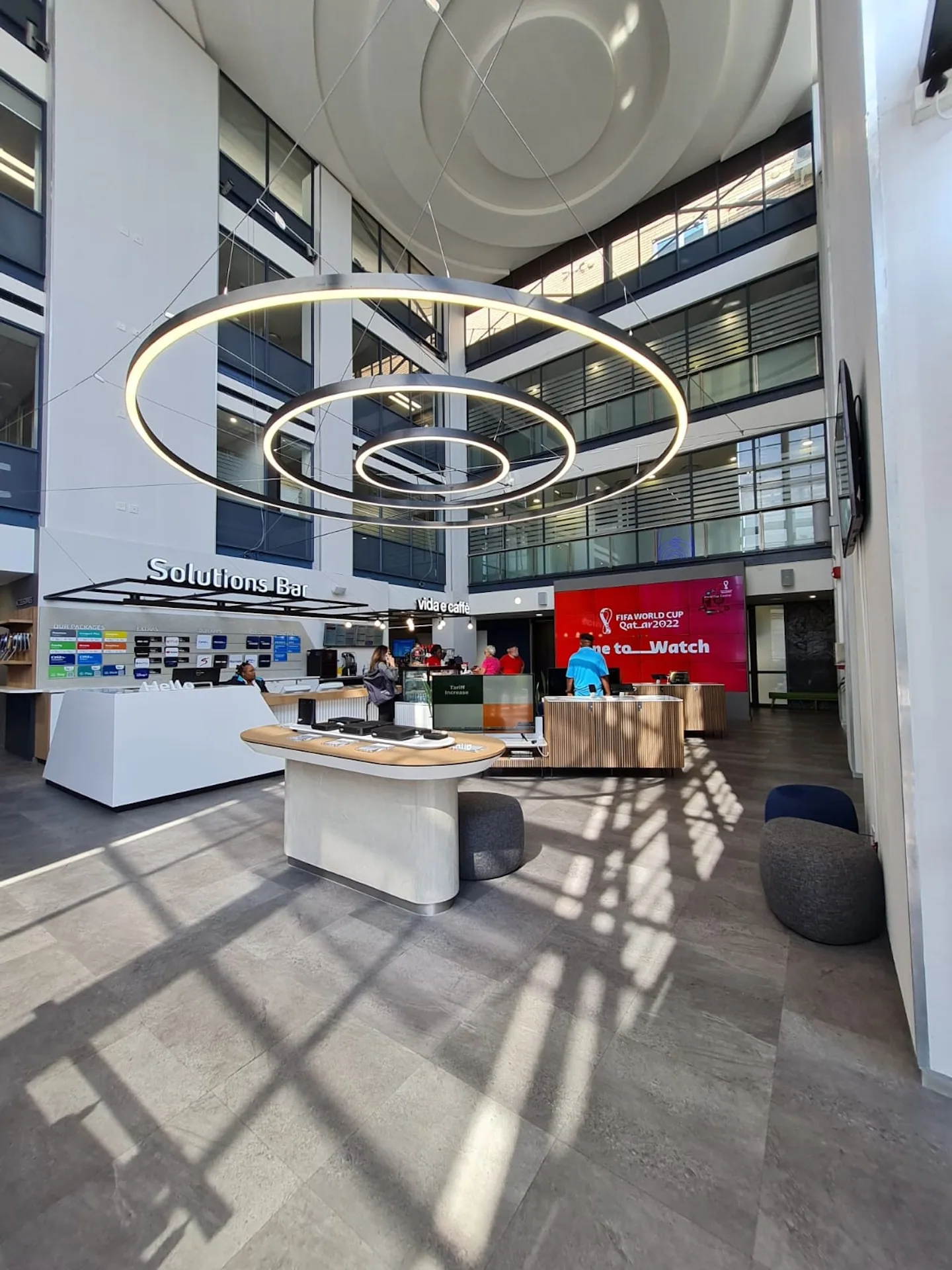 DSTV - Walk in Centre interior designed by Design Partnership.