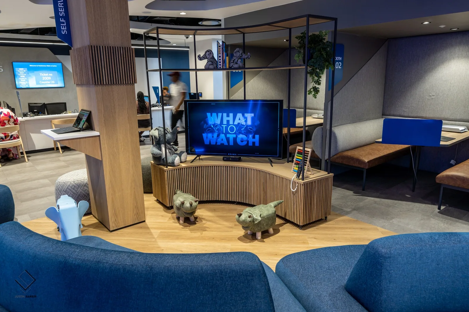 DSTV - Walk in Centre interior designed by Design Partnership.