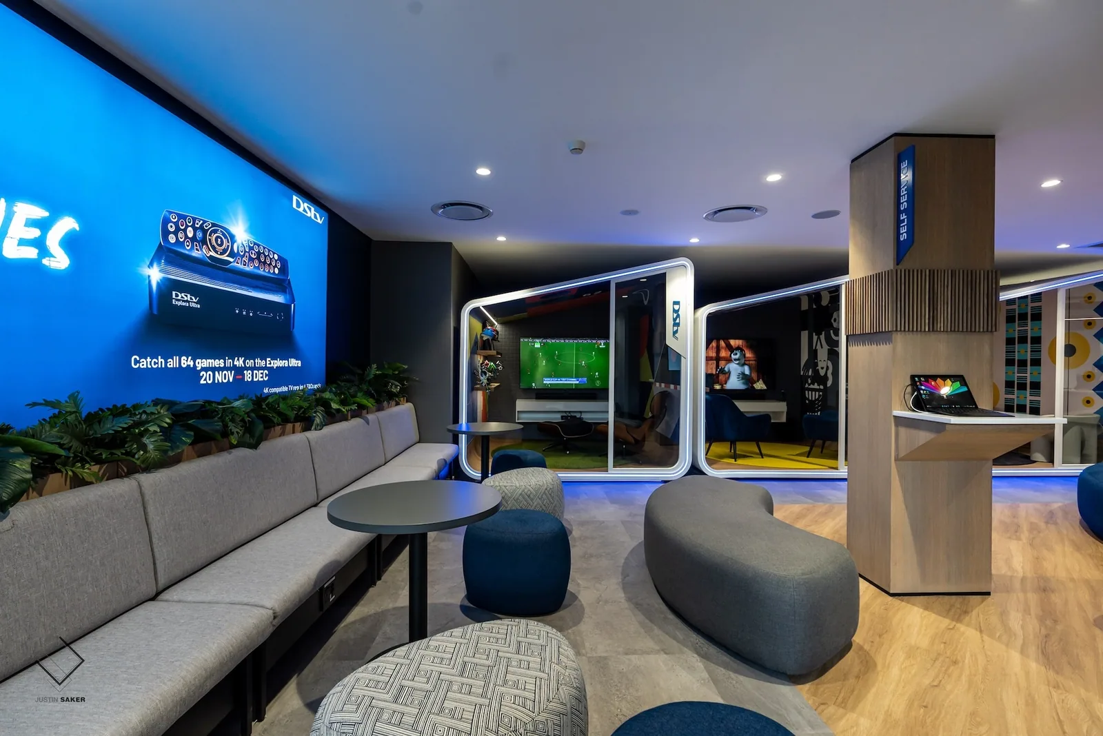 DSTV - Walk in Centre interior designed by Design Partnership.