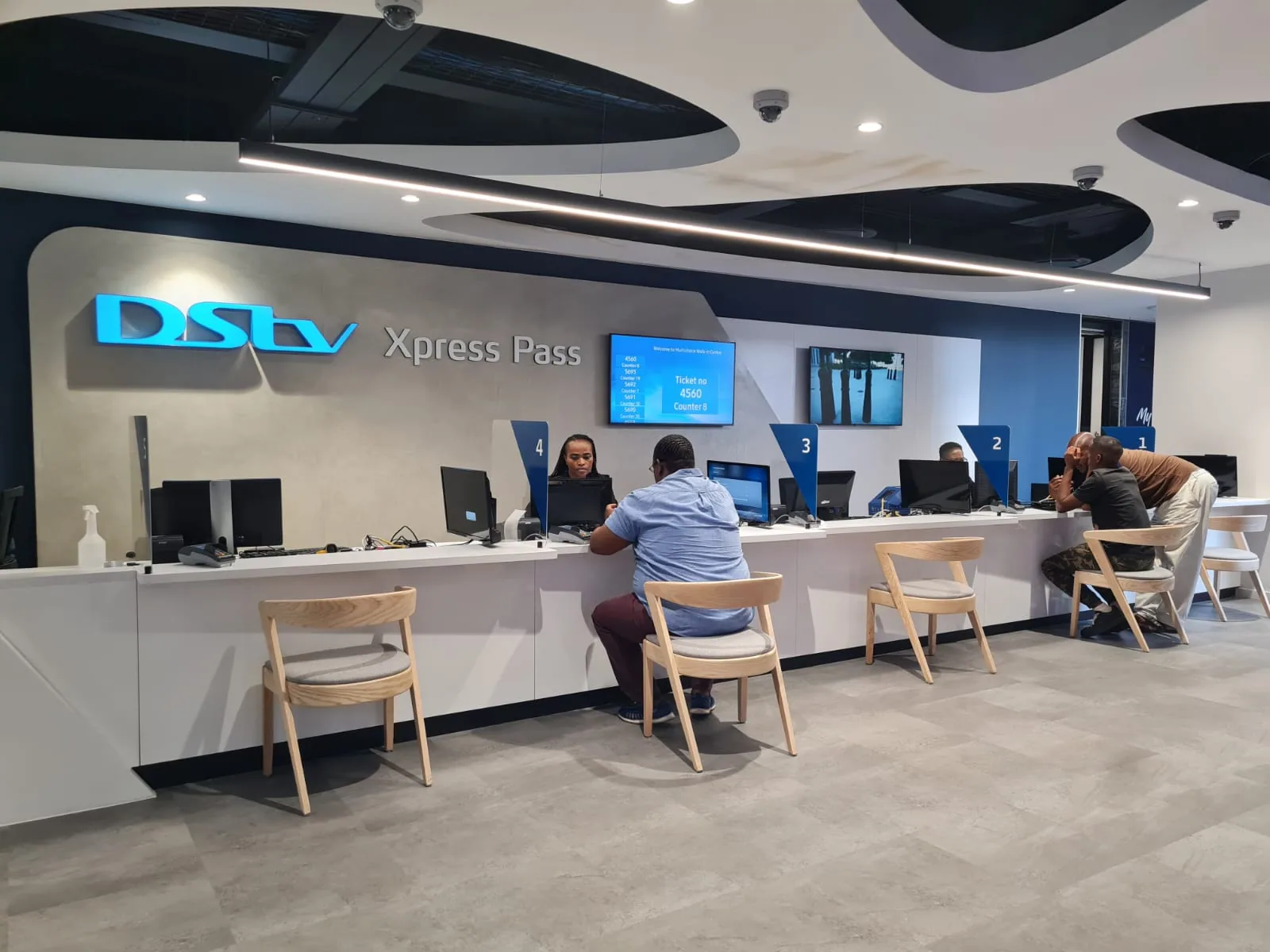 DSTV - Walk in Centre interior designed by Design Partnership.