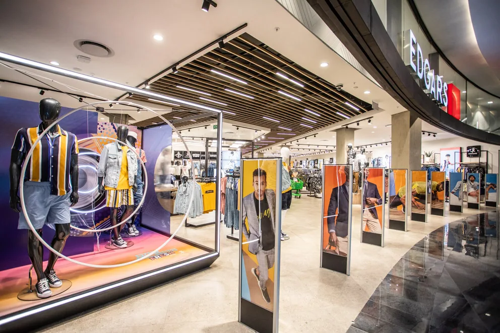 Edgars Fourways Mall interior designed by Design Partnership.