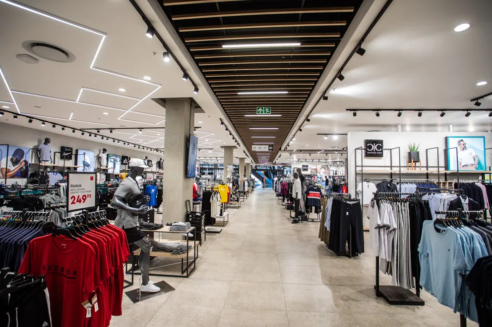Edgars Fourways Mall interior designed by Design Partnership.