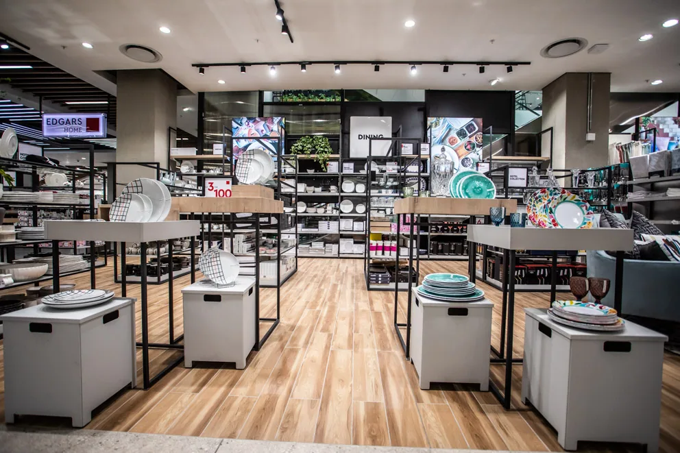Edgars Fourways Mall interior designed by Design Partnership.