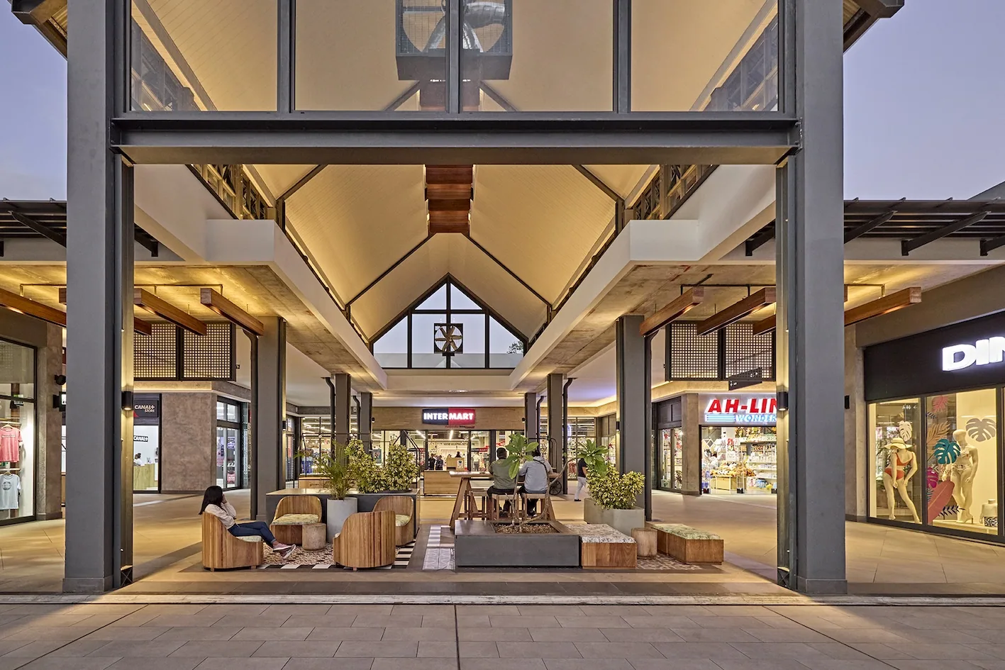 Mahogany Mall interior designed by Design Partnership.