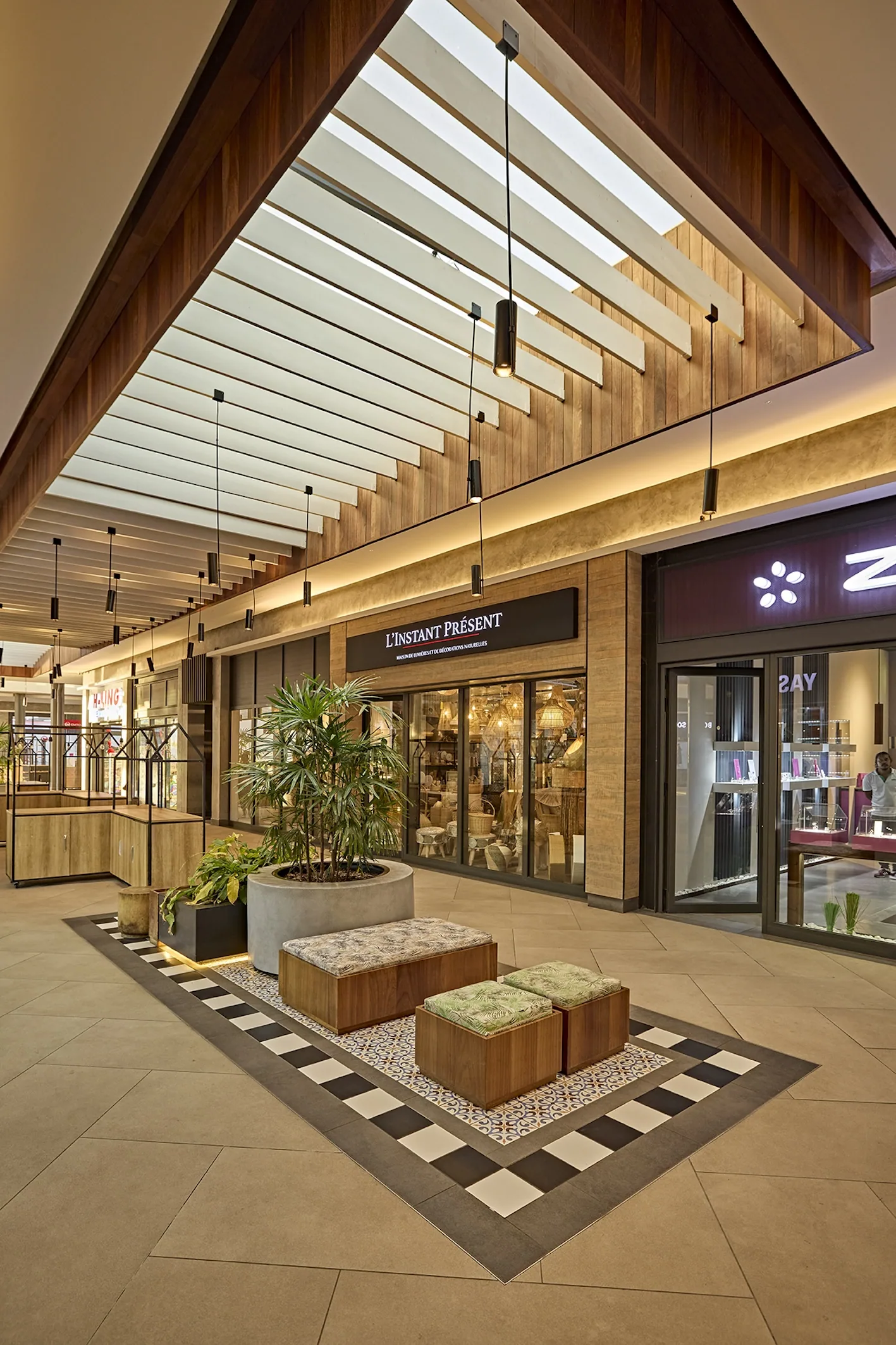 Mahogany Mall interior designed by Design Partnership.