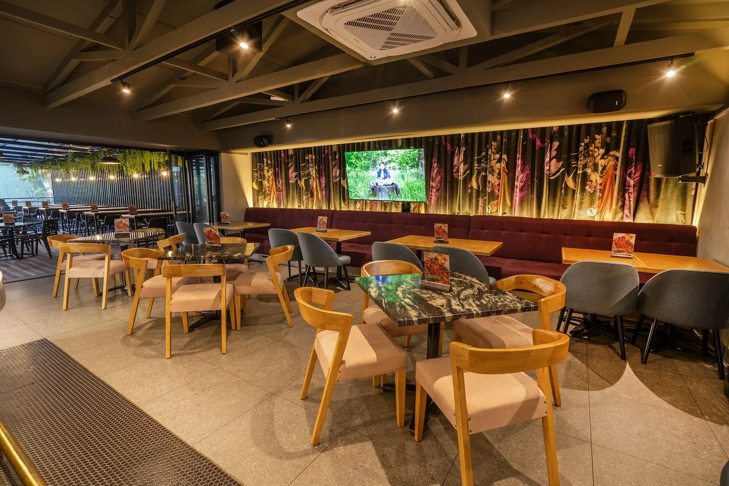 News Cafe - Brooklyn interior designed by Design Partnership.