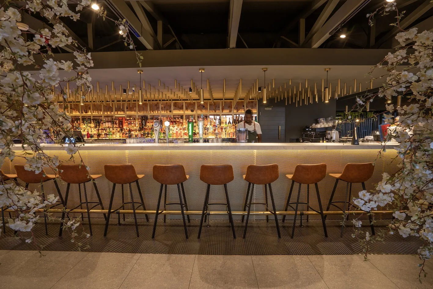 News Cafe - Brooklyn interior designed by Design Partnership.