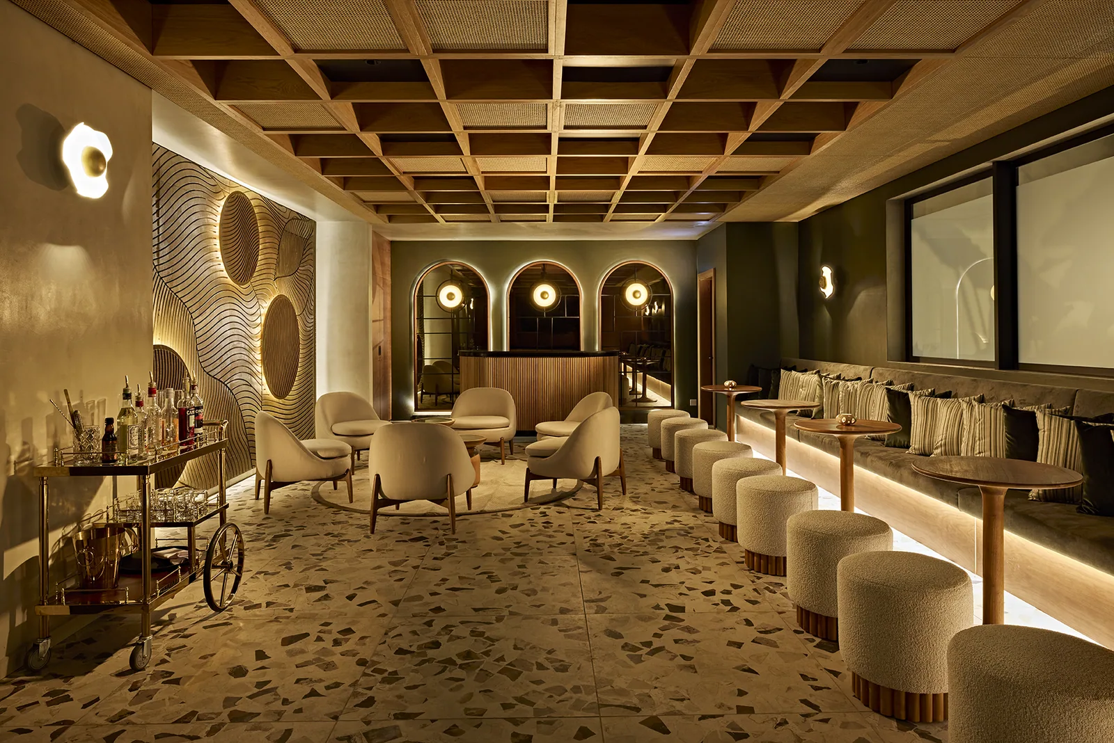 Zest Bar interior designed by Design Partnership.