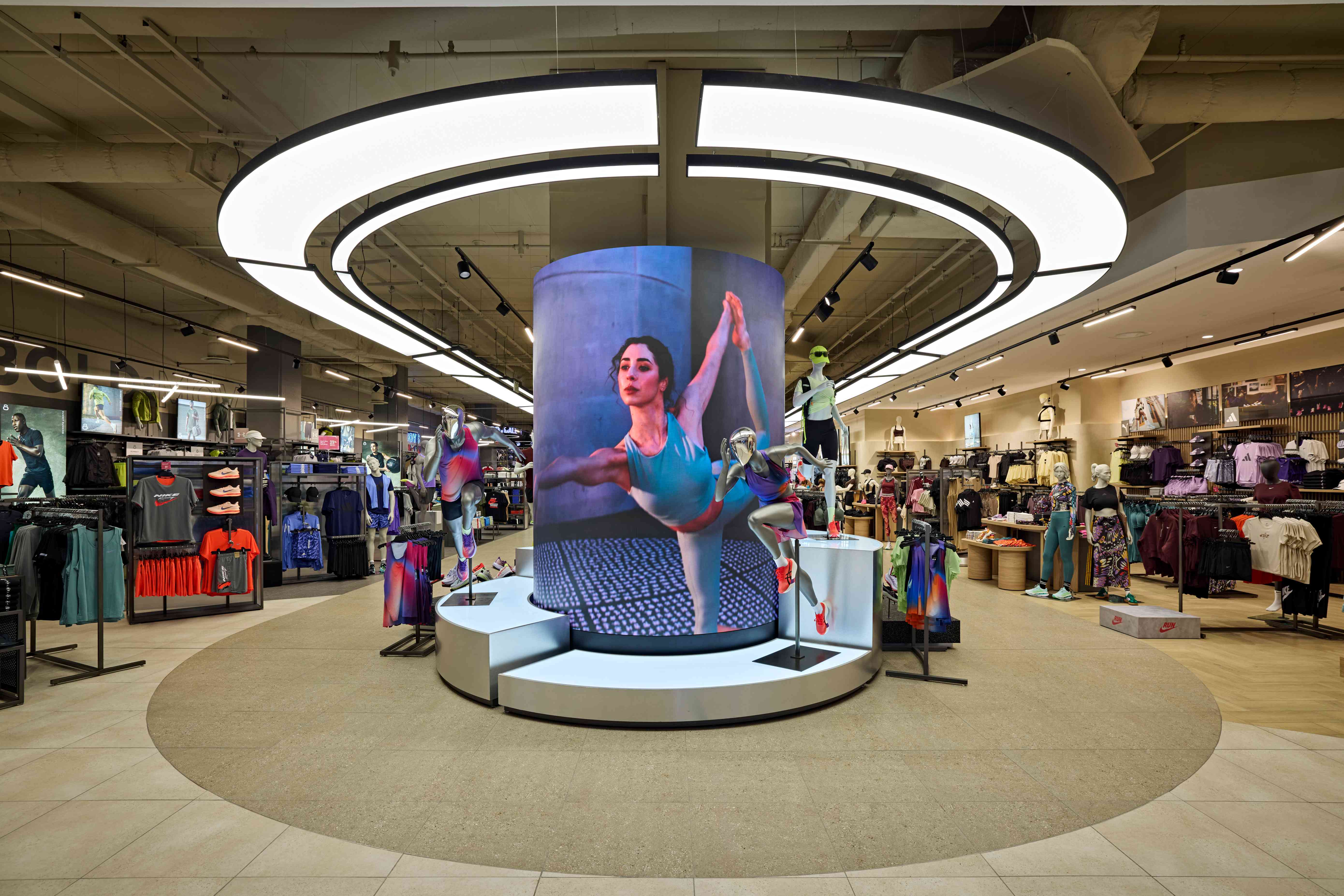Totalsports Sandton store interior designed by Design Partnership.