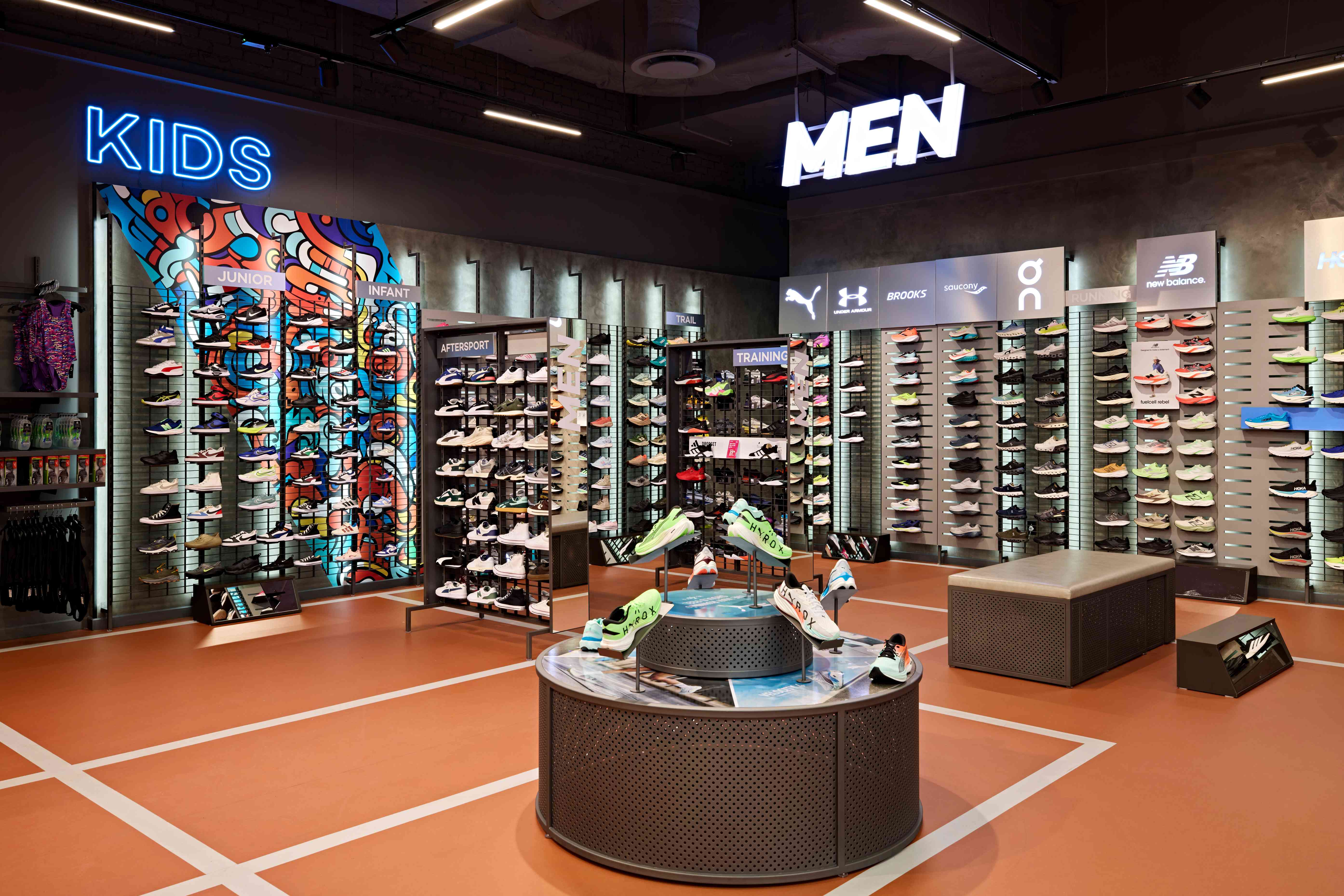 Totalsports Sandton store interior designed by Design Partnership.