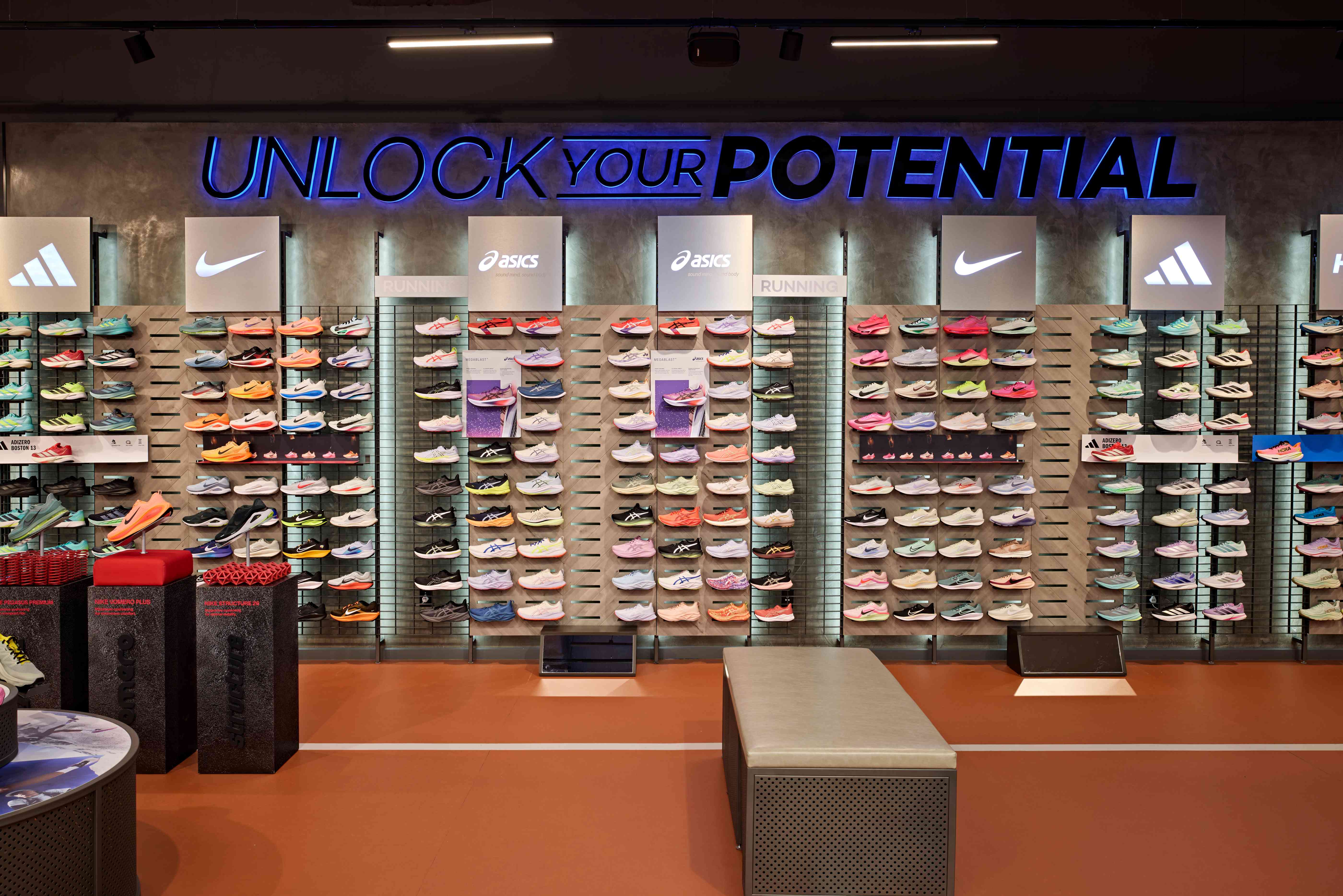 Totalsports Sandton store interior designed by Design Partnership.
