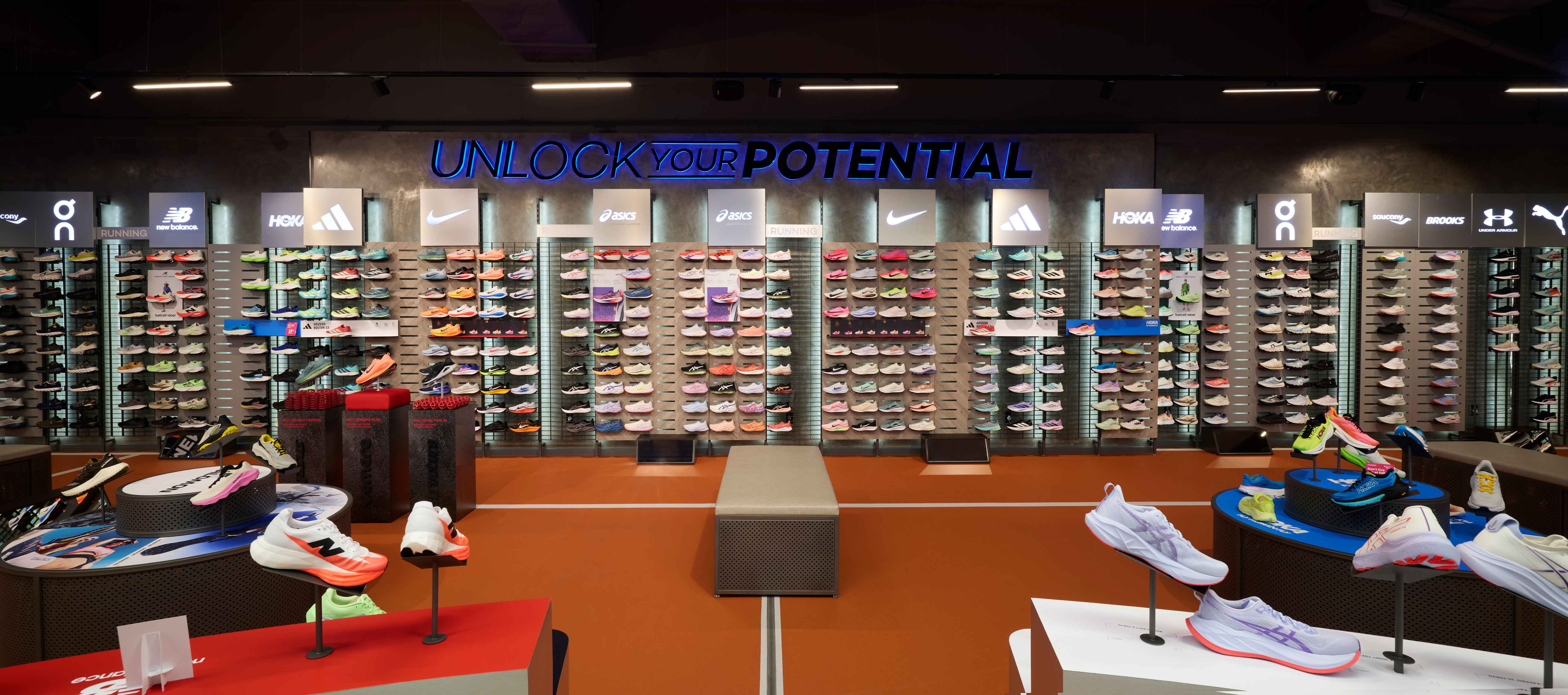 Totalsports Sandton store interior designed by Design Partnership.