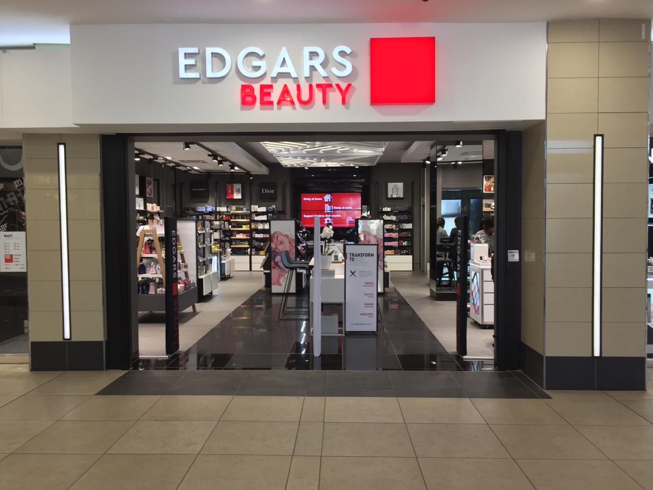 Edgars Beauty interior designed by Design Partnership.