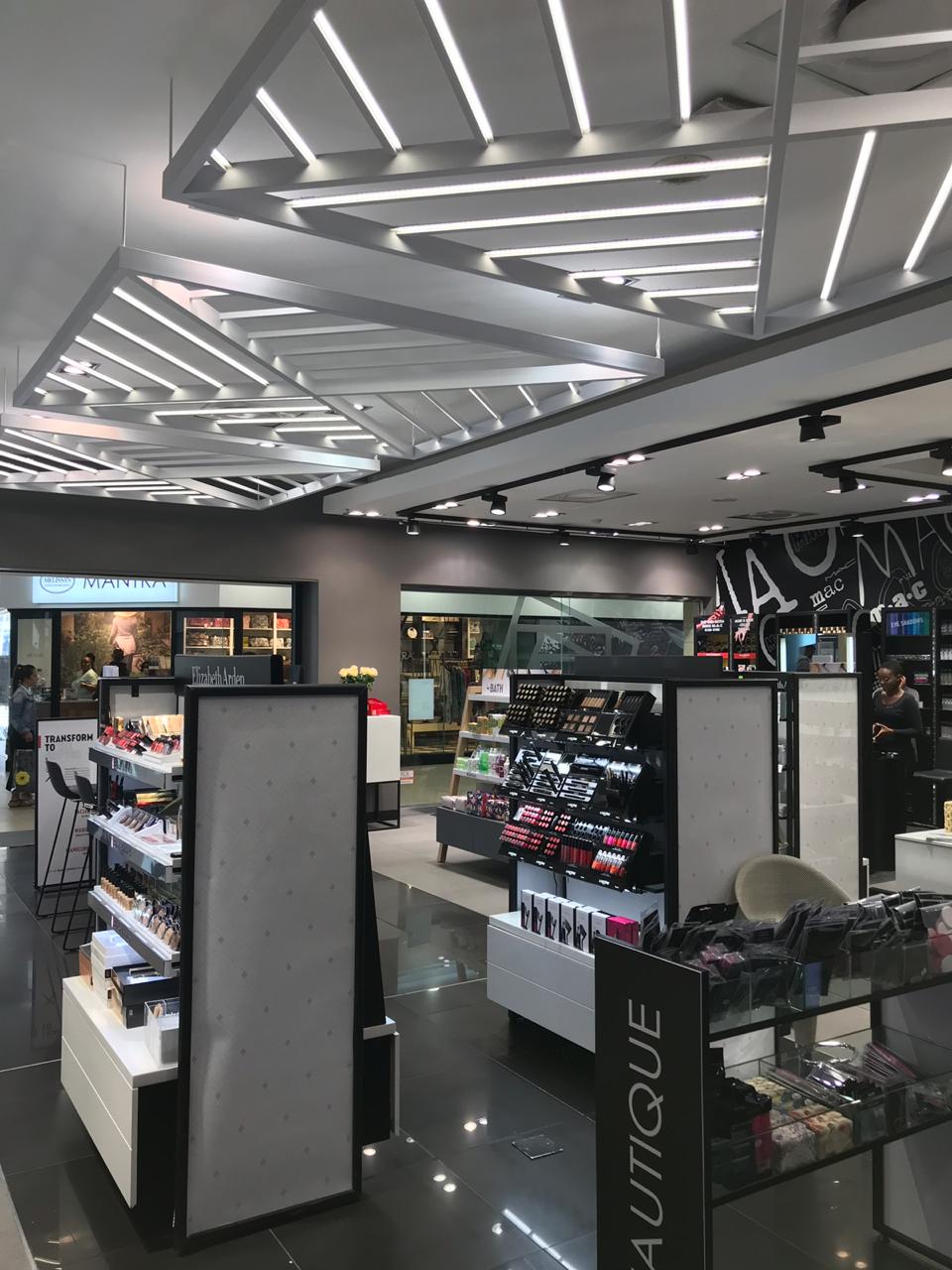Edgars Beauty interior designed by Design Partnership.