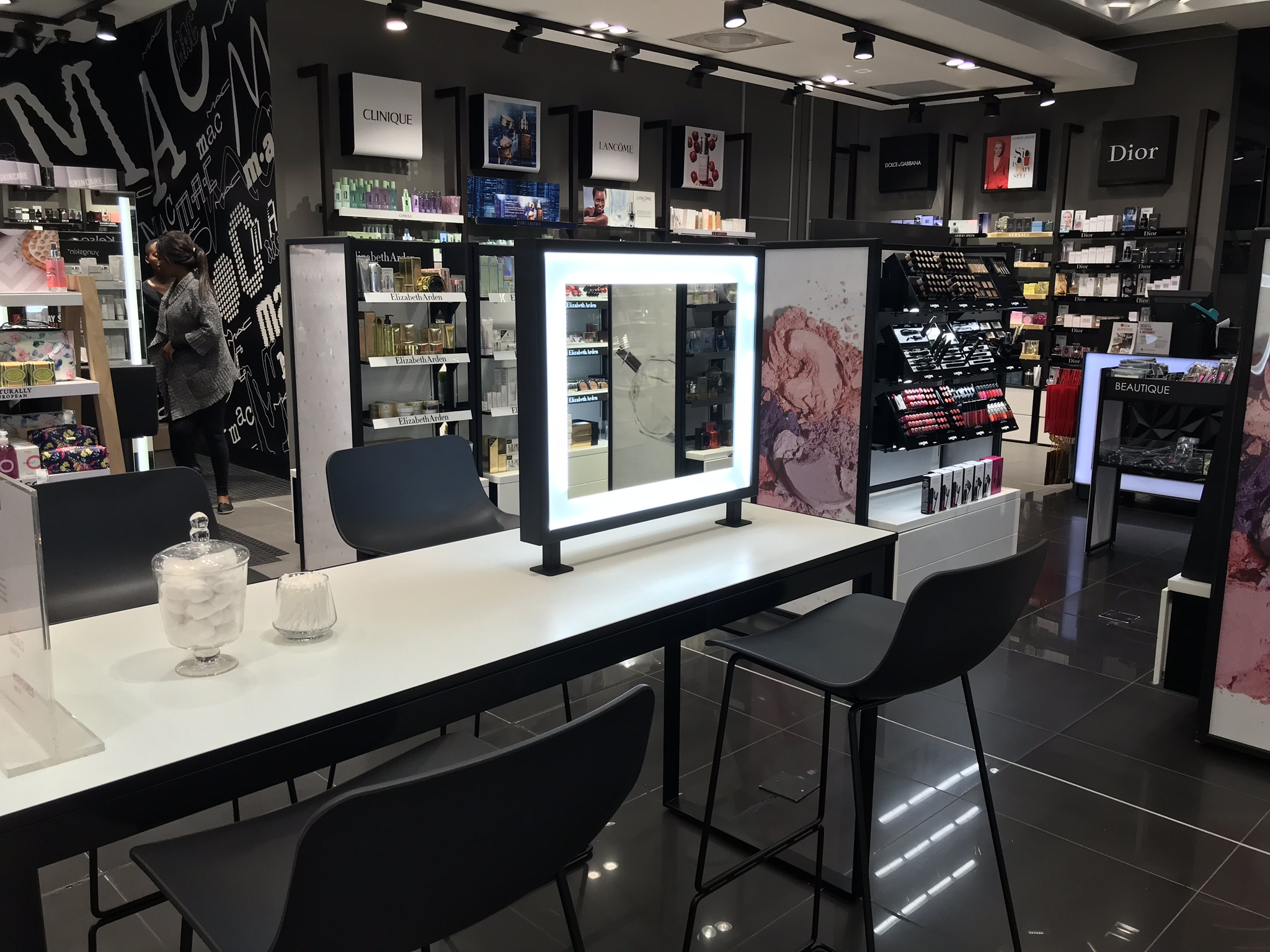 Edgars Beauty interior designed by Design Partnership.