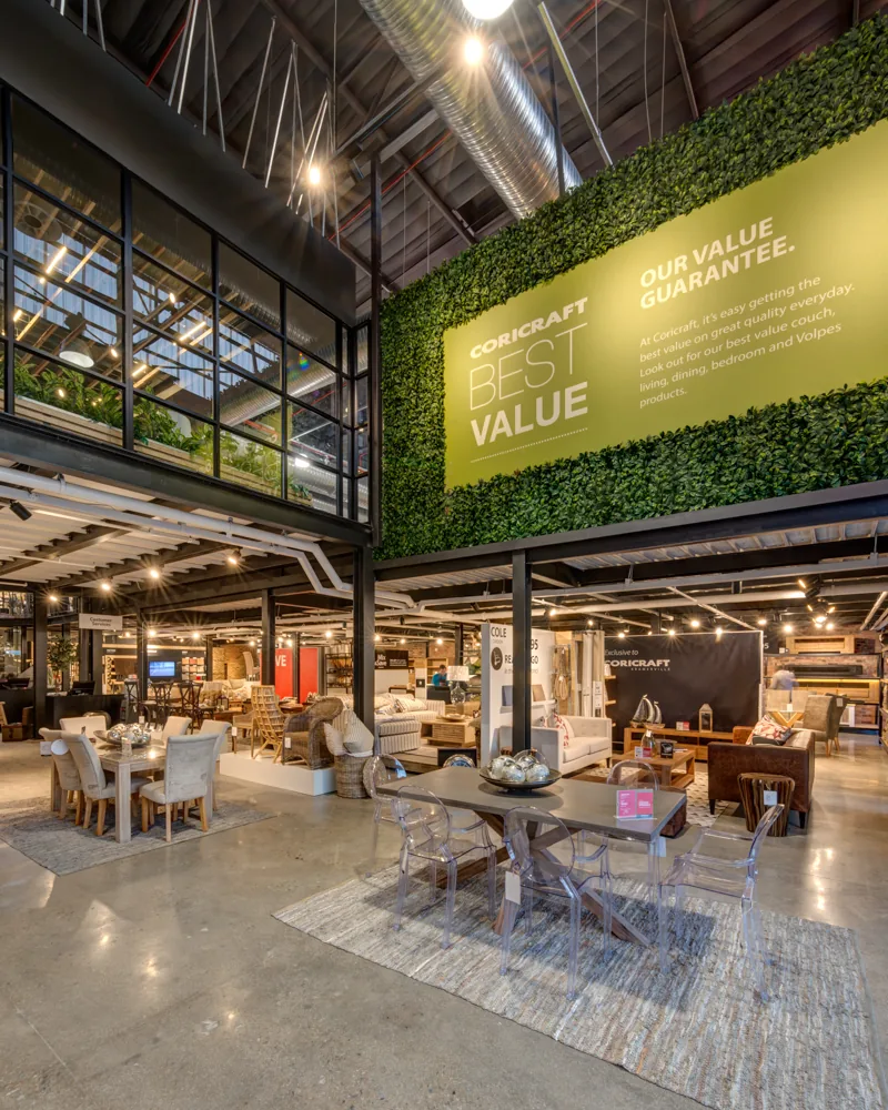 Coricraft Kramerville interior designed by Design Partnership.