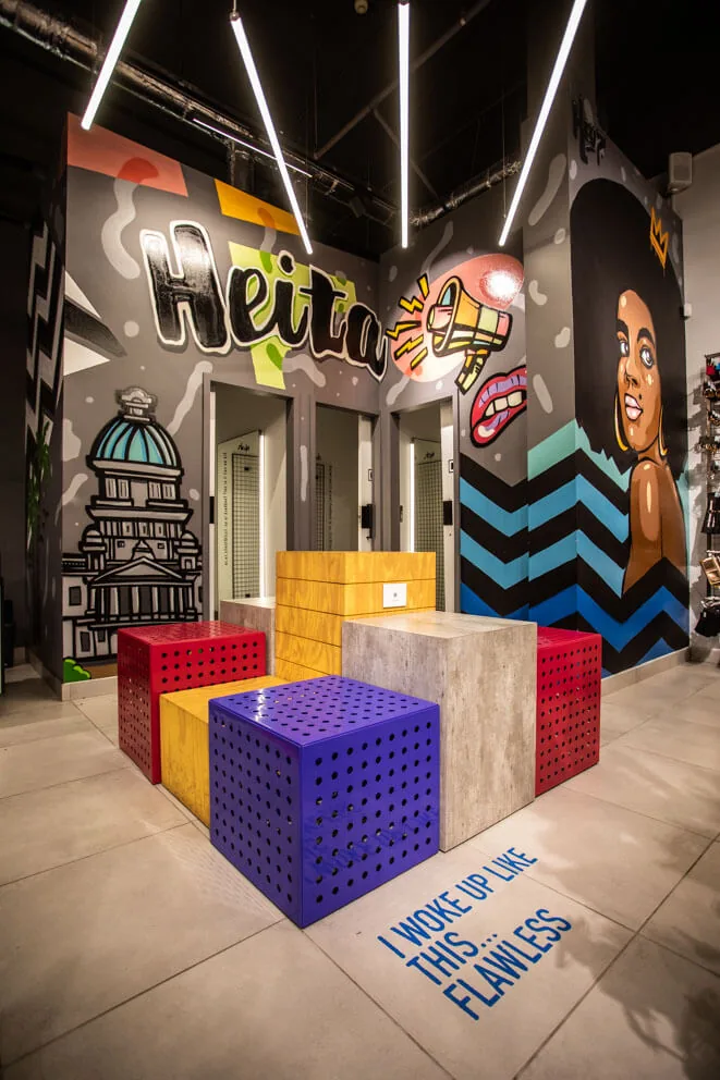 The Fix store interior designed by Design Partnership.