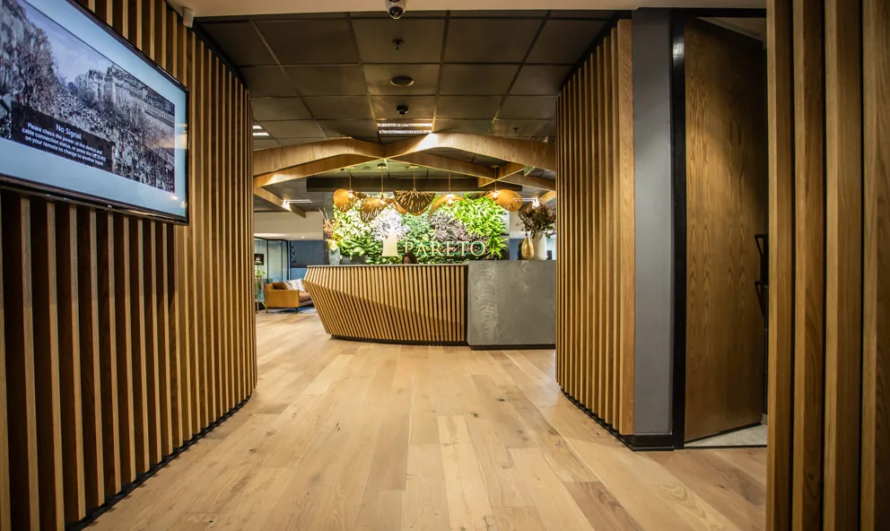 Pareto interior designed by Design Partnership.