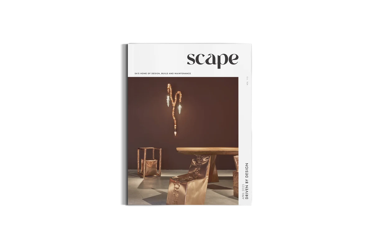 Scape Magazine cover featuring Blue Marlin restaurant, named World's Best Restaurant Interior.