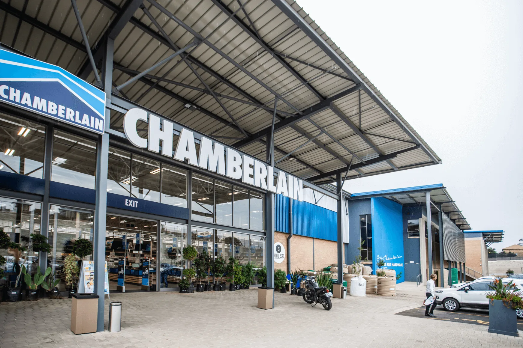 Chamberlain hardware store interior designed by Design Partnership.