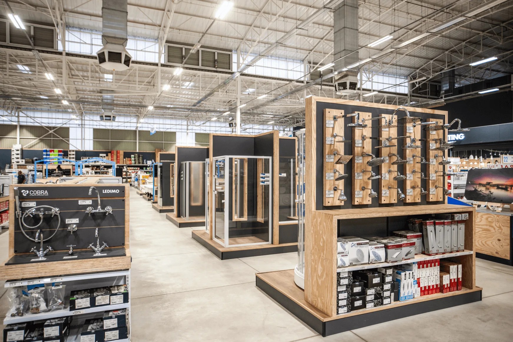 Chamberlain hardware store interior designed by Design Partnership.
