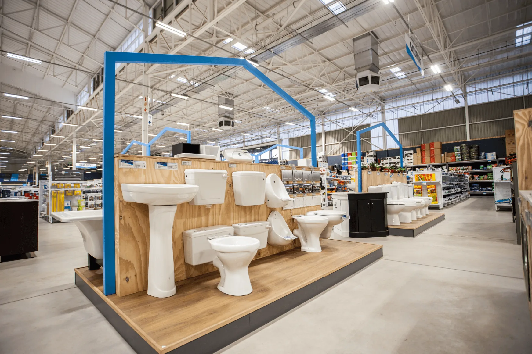Chamberlain hardware store interior designed by Design Partnership.