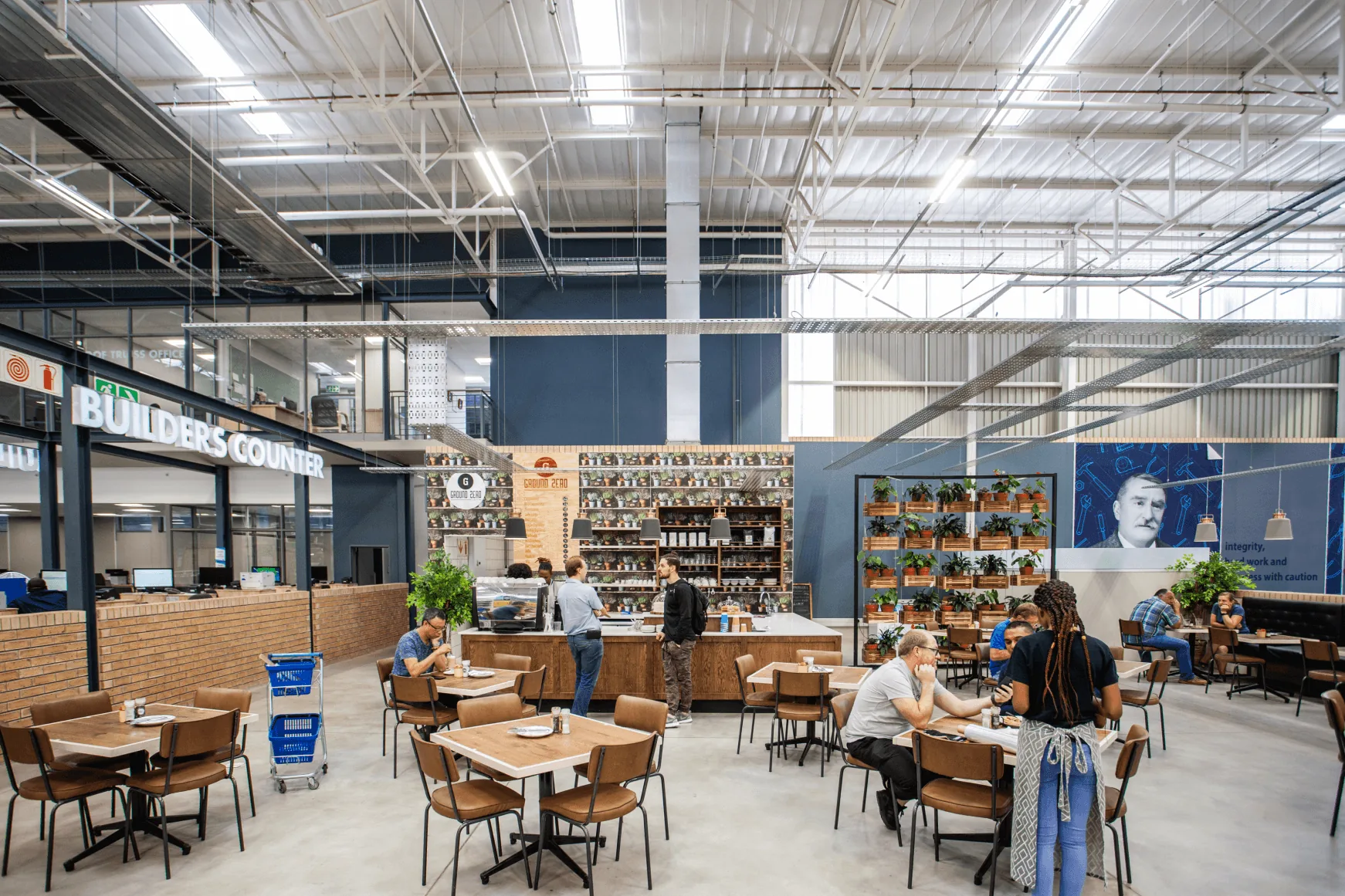 Chamberlain hardware store interior designed by Design Partnership.