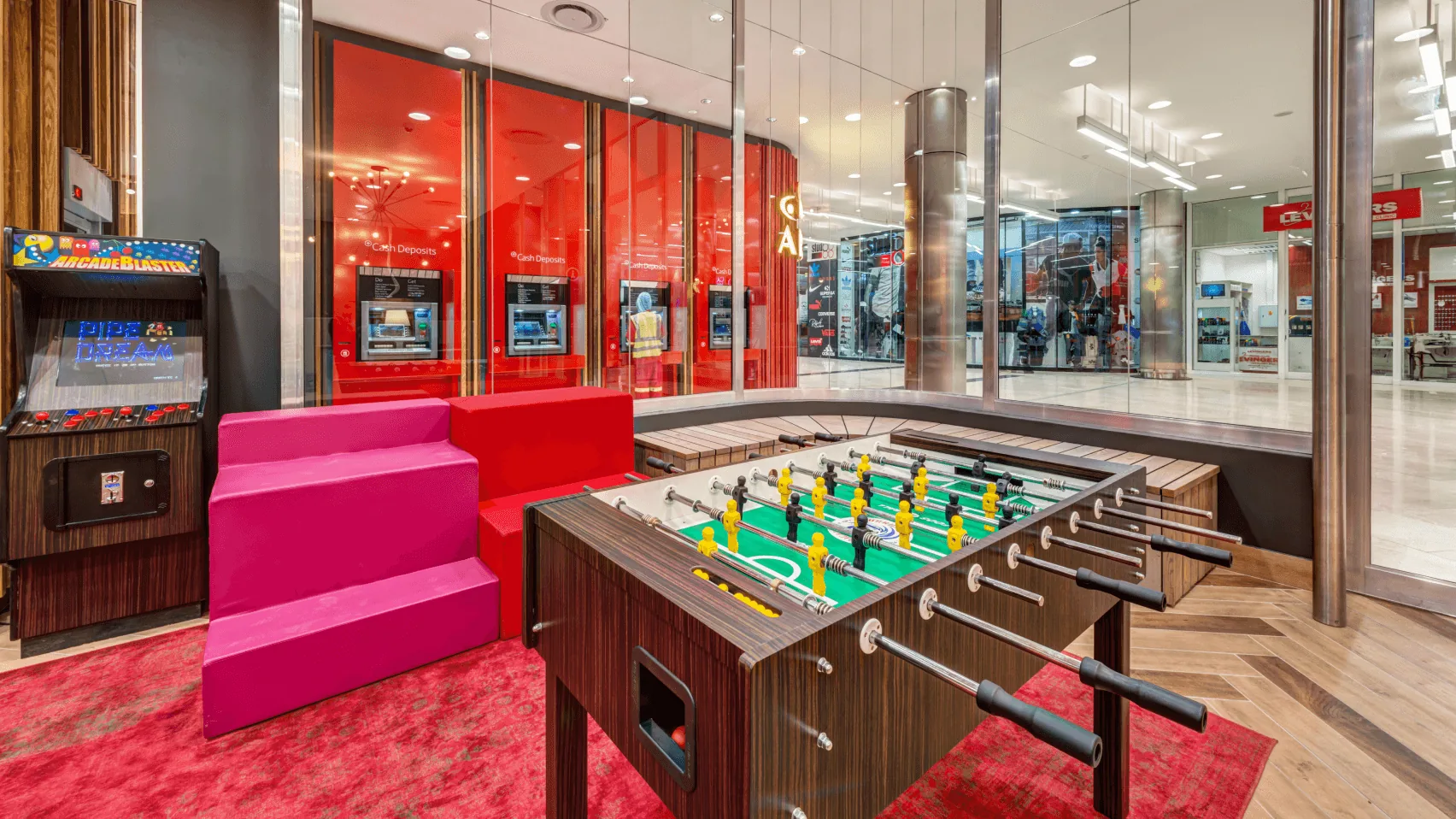 Absa Bank branch interior designed by Design Partnership.