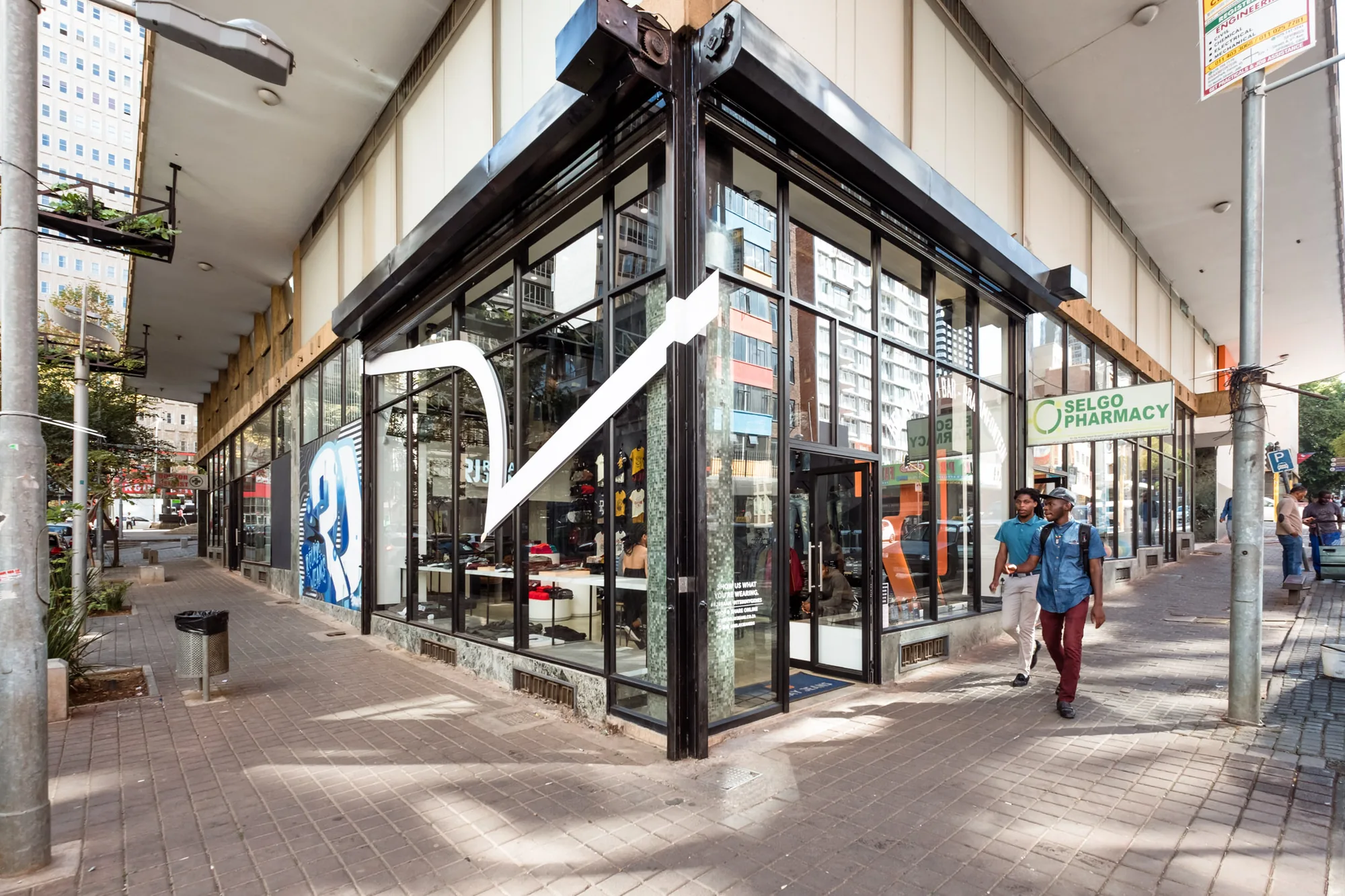 Relay Jeans store interior designed by Design Partnership.