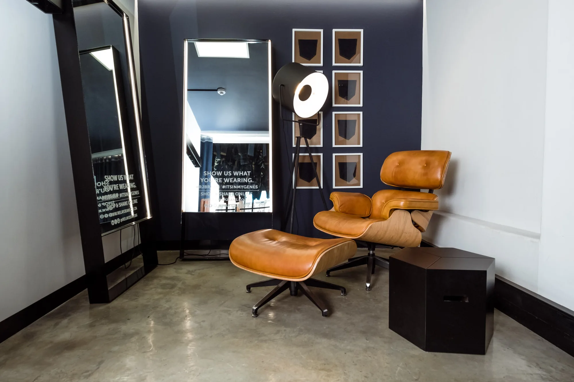 Relay Jeans store interior designed by Design Partnership.