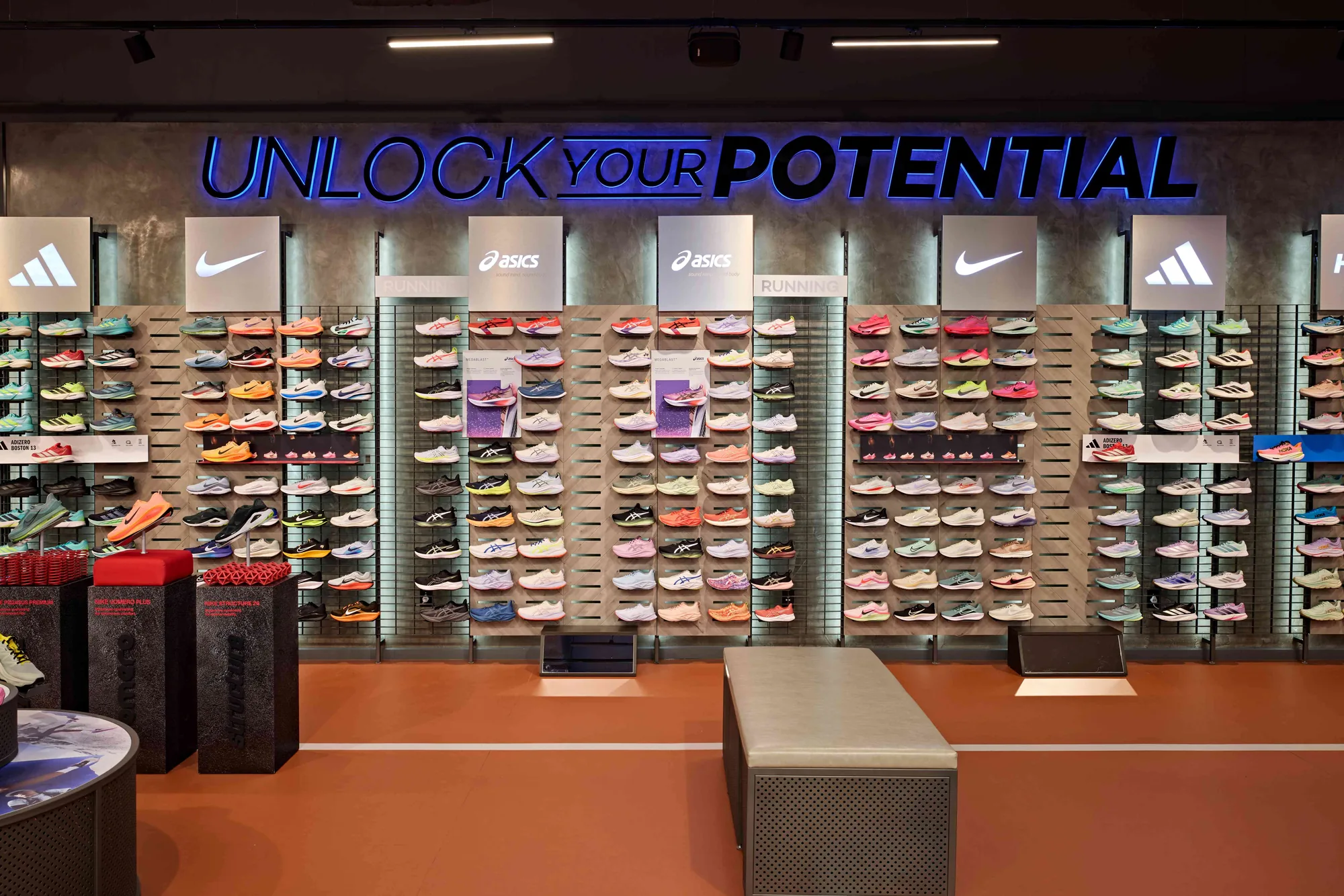 Totalsports Sandton store interior designed by Design Partnership.