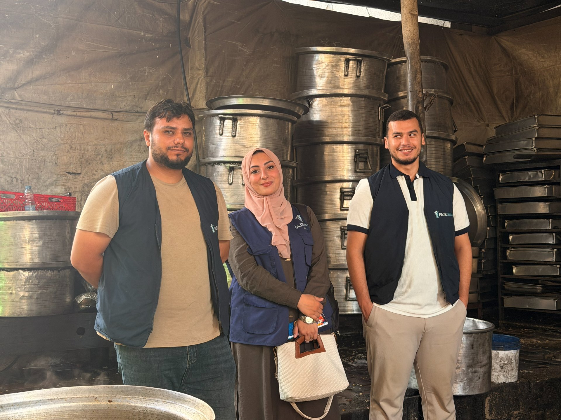 FAJR Global team members in Gaza