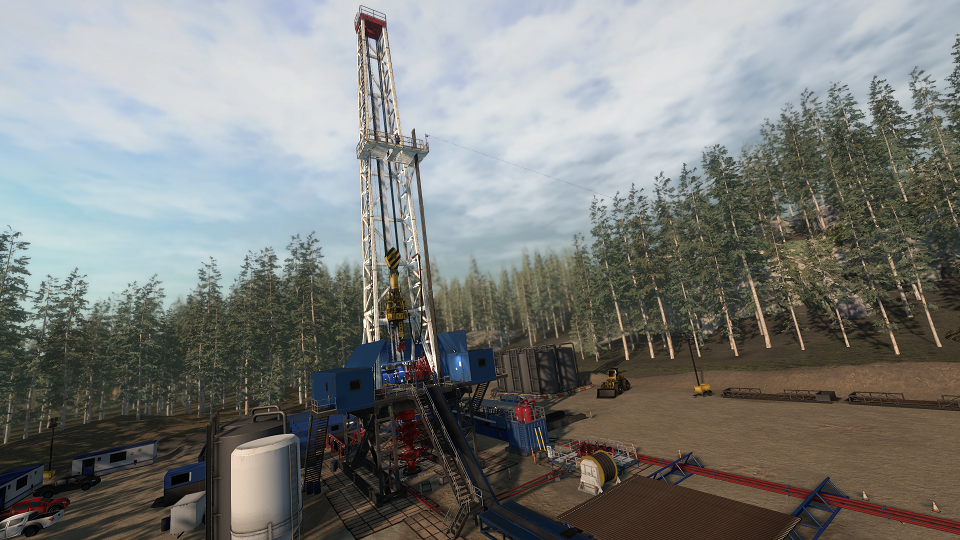 Virtual drilling rig environment used for operational planning