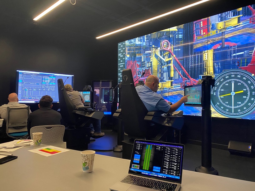 Classroom and crew simulator training at the Experience Center