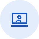 Online and hybrid preparation icon