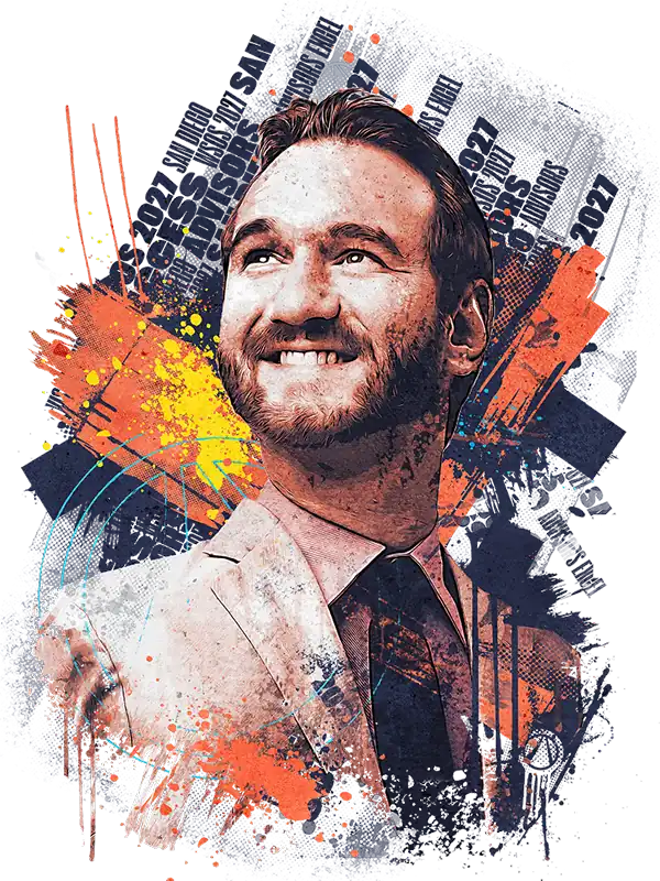 Portrait of Nick Vujicic