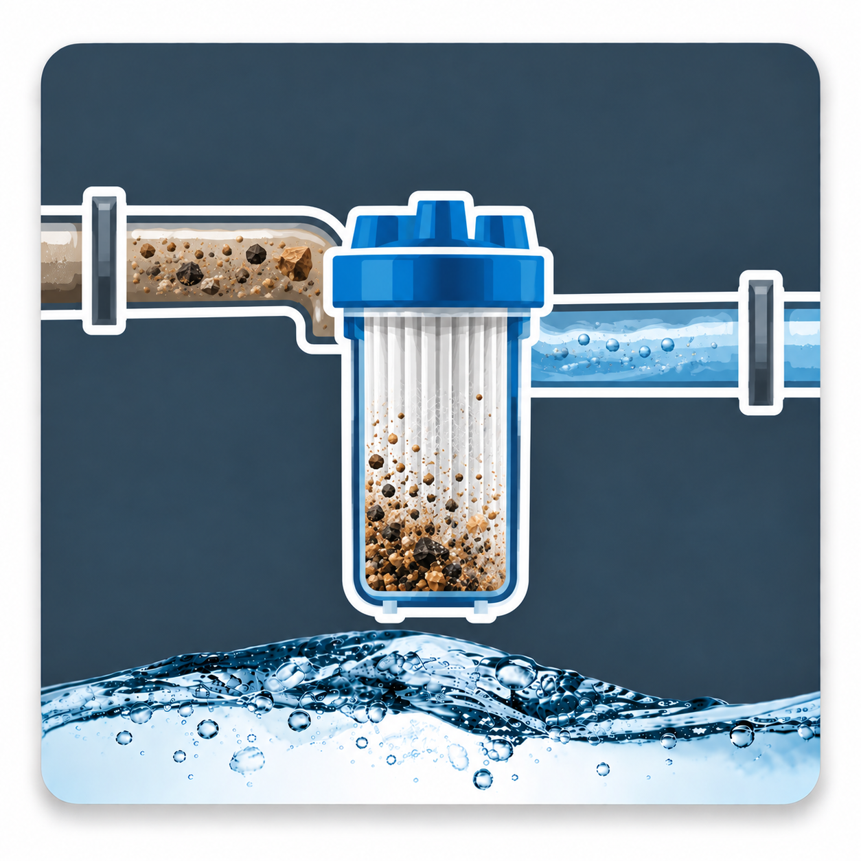 Sediment rust and iron icon