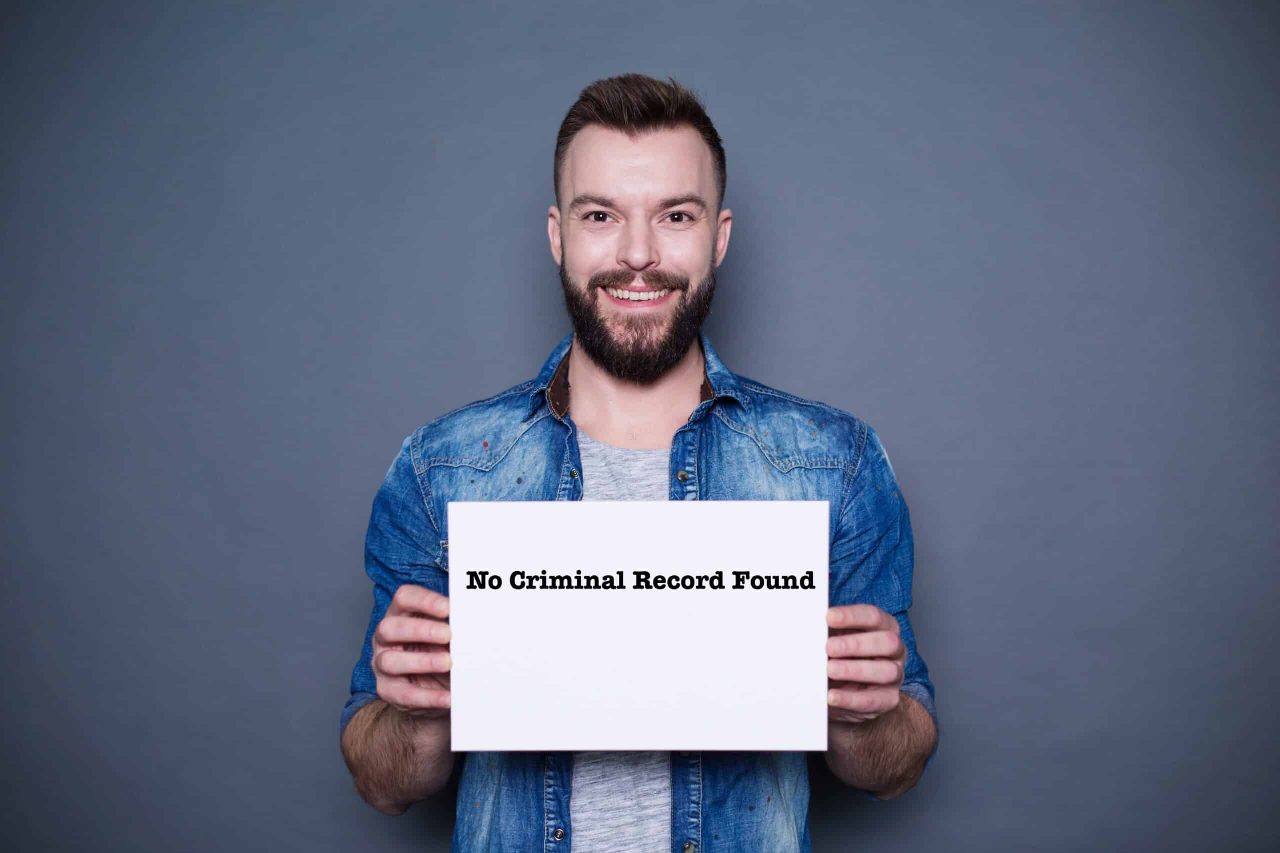 Man Holding No Record