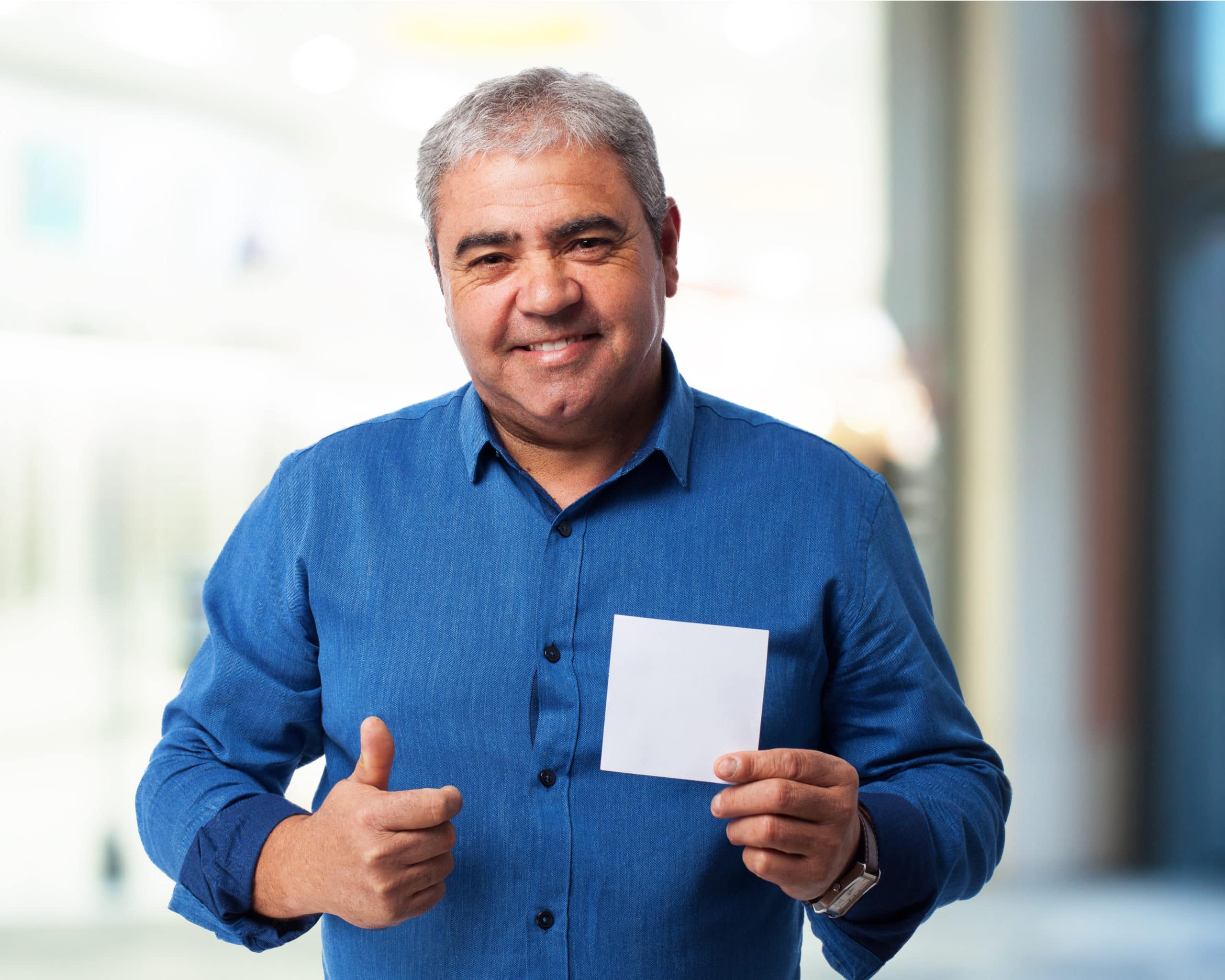Happy Man with Clean Record