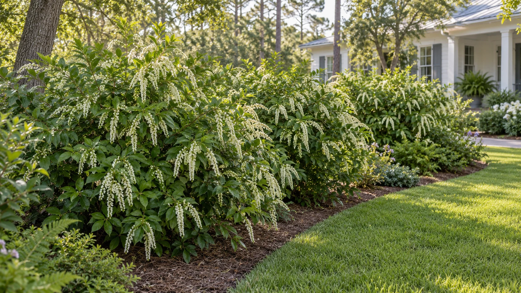 Illustrative planting concept with Henry’s Garnet Sweetspire