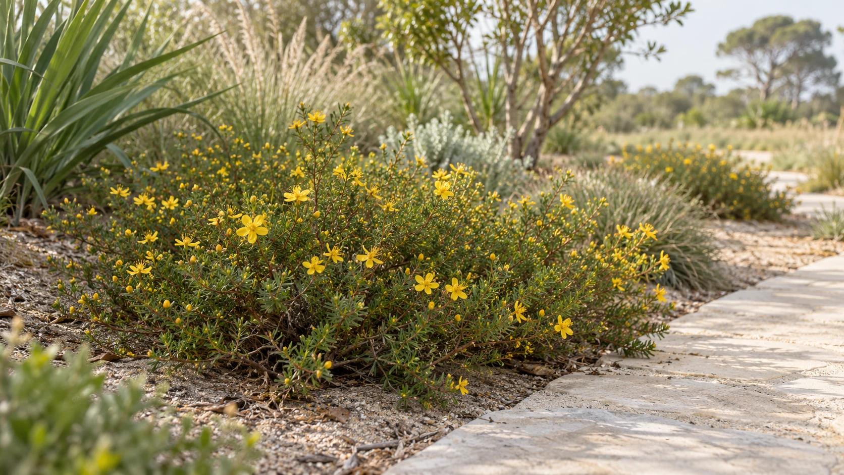 Illustrative planting concept with Atlantic St. John’s Wort
