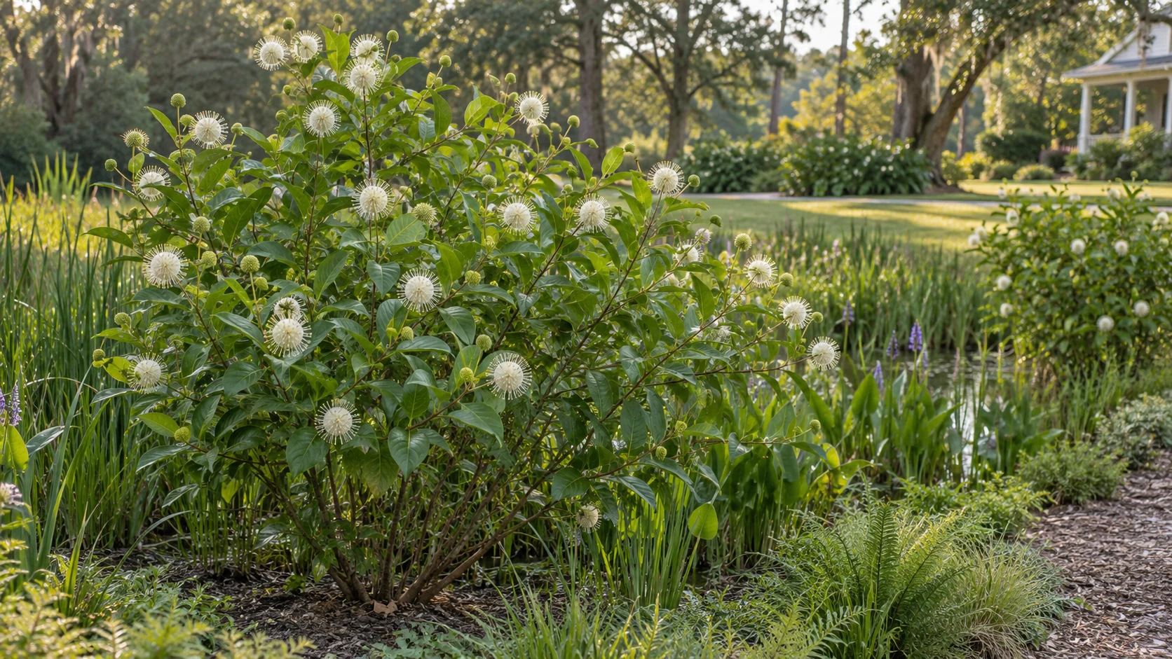 Illustrative planting concept with Buttonbush